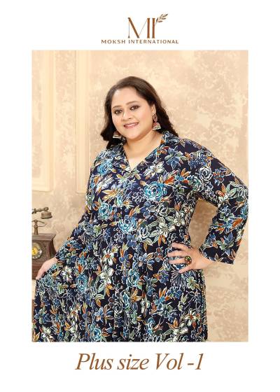 PLUS SIZE VOL-1 BY MOKSH RIYON KRUTI WHOLESALER IN INDIA